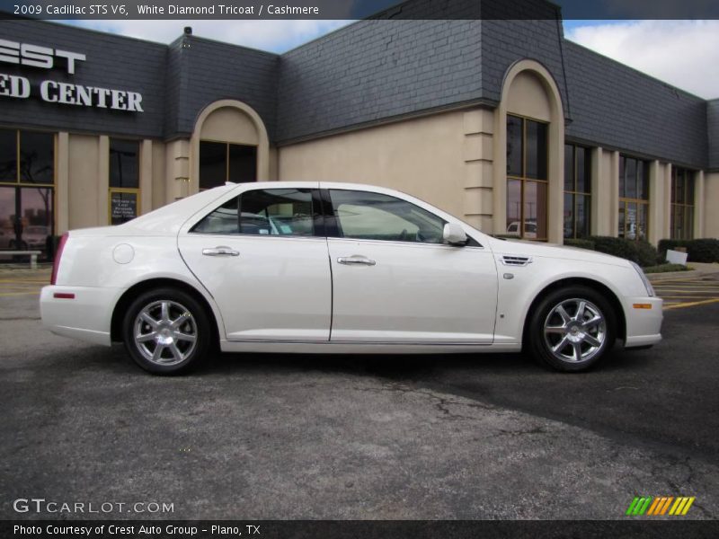 White Diamond Tricoat / Cashmere 2009 Cadillac STS V6