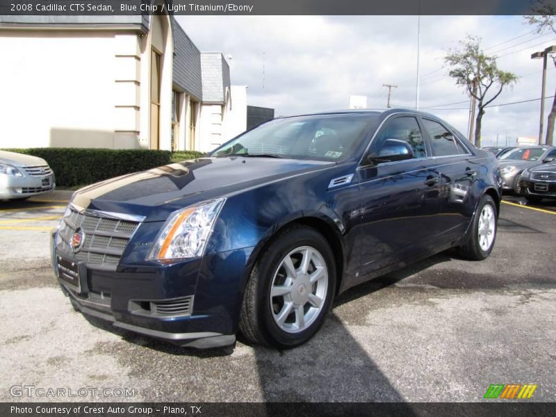 Blue Chip / Light Titanium/Ebony 2008 Cadillac CTS Sedan