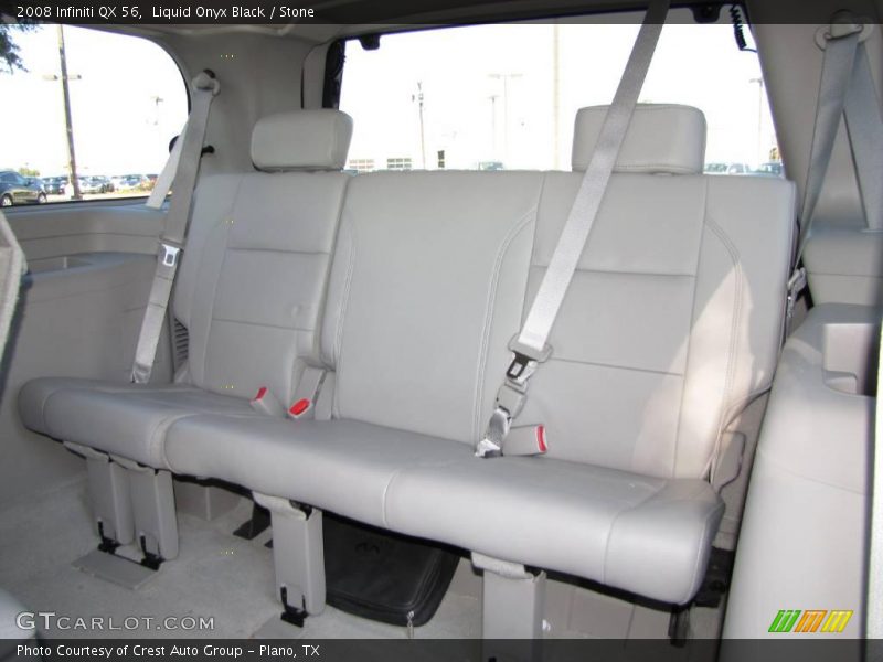 Liquid Onyx Black / Stone 2008 Infiniti QX 56