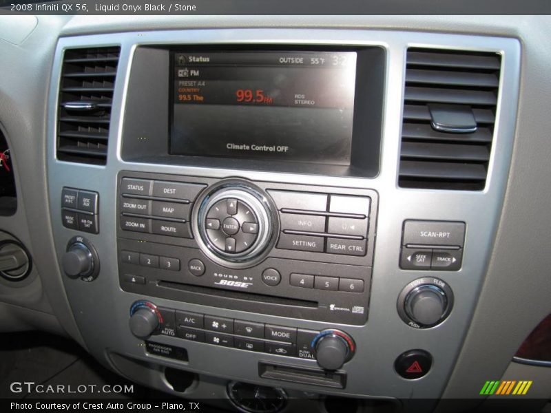 Liquid Onyx Black / Stone 2008 Infiniti QX 56