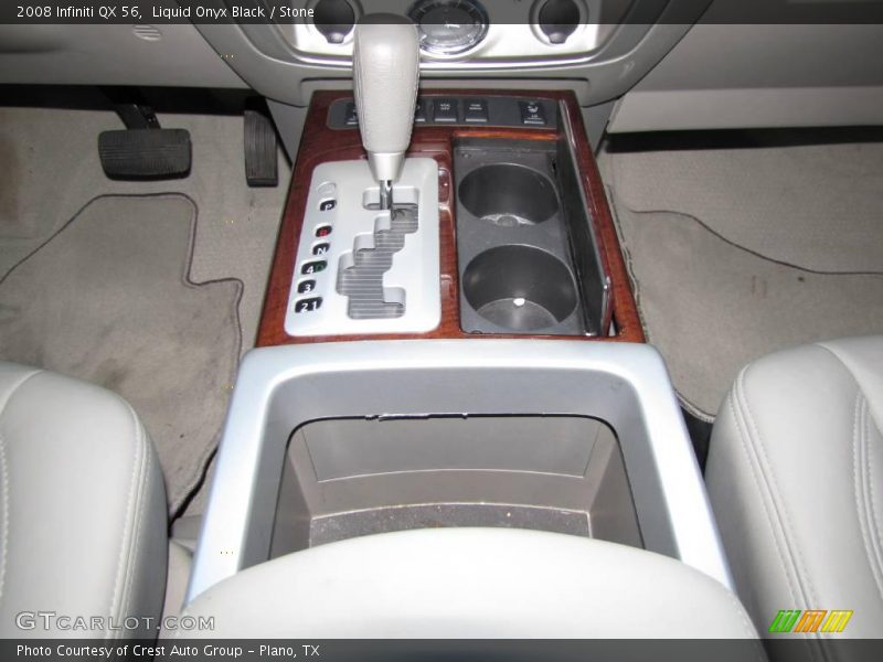 Liquid Onyx Black / Stone 2008 Infiniti QX 56