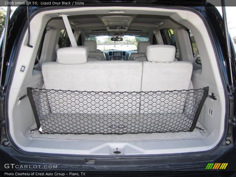 Liquid Onyx Black / Stone 2008 Infiniti QX 56