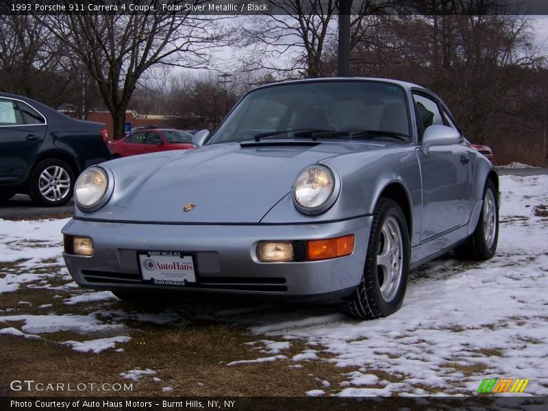 Polar Silver Metallic / Black 1993 Porsche 911 Carrera 4 Coupe