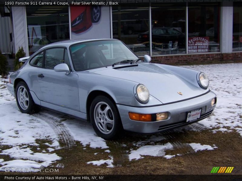 Polar Silver Metallic / Black 1993 Porsche 911 Carrera 4 Coupe