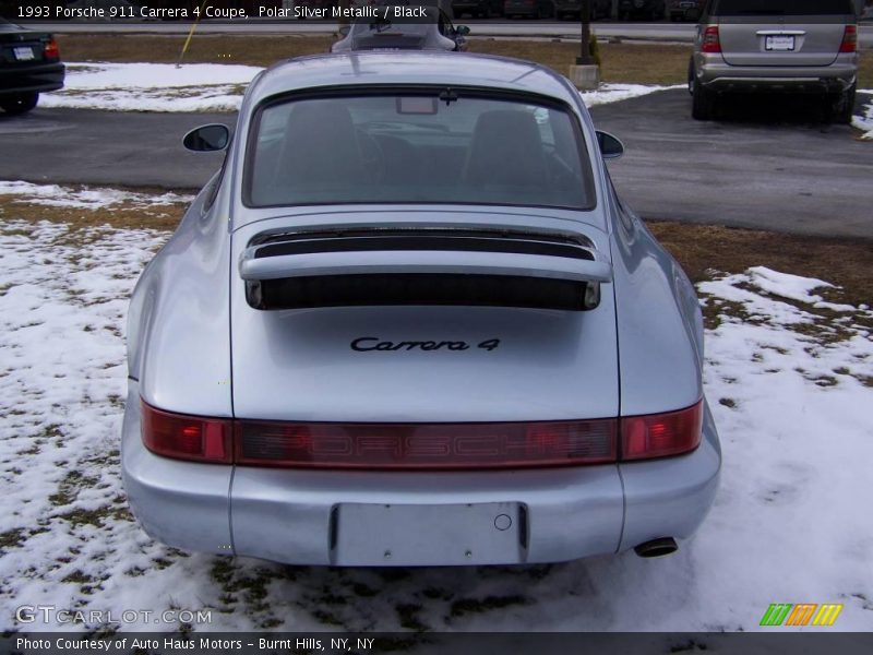Polar Silver Metallic / Black 1993 Porsche 911 Carrera 4 Coupe