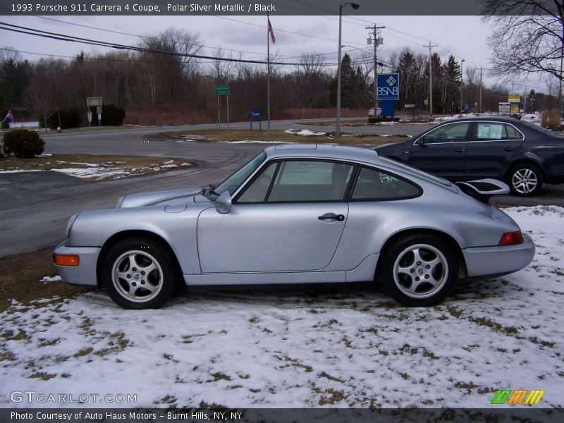 Polar Silver Metallic / Black 1993 Porsche 911 Carrera 4 Coupe