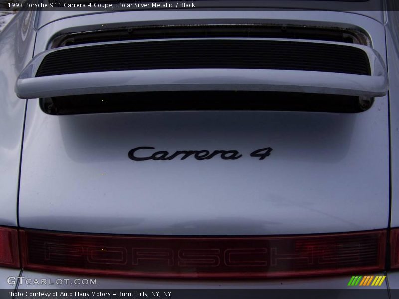 Polar Silver Metallic / Black 1993 Porsche 911 Carrera 4 Coupe