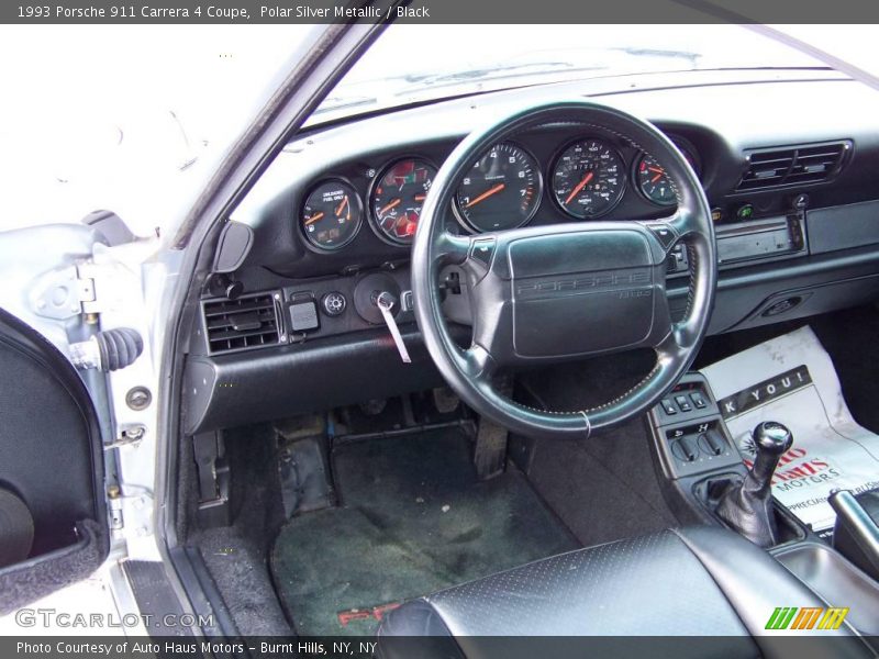 Polar Silver Metallic / Black 1993 Porsche 911 Carrera 4 Coupe