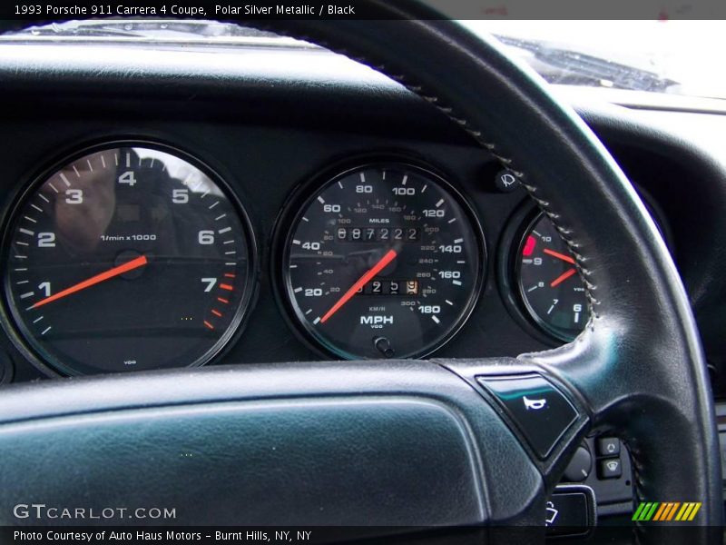 Polar Silver Metallic / Black 1993 Porsche 911 Carrera 4 Coupe
