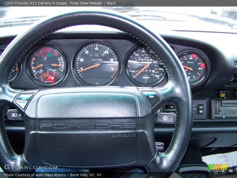 Polar Silver Metallic / Black 1993 Porsche 911 Carrera 4 Coupe