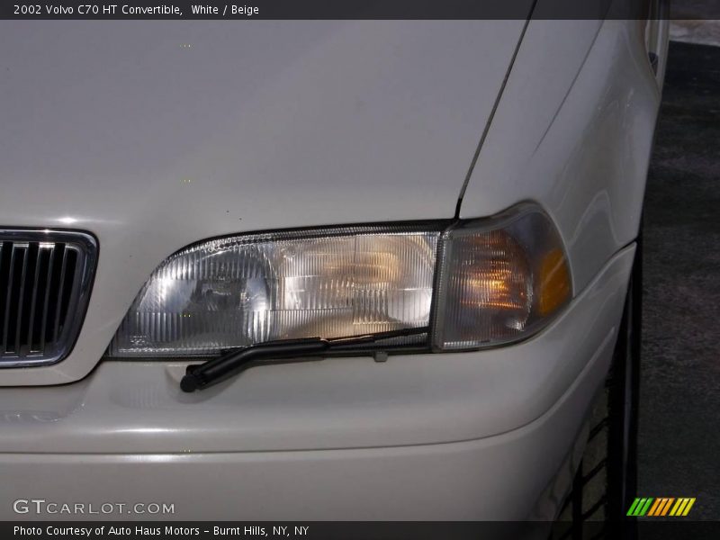 White / Beige 2002 Volvo C70 HT Convertible