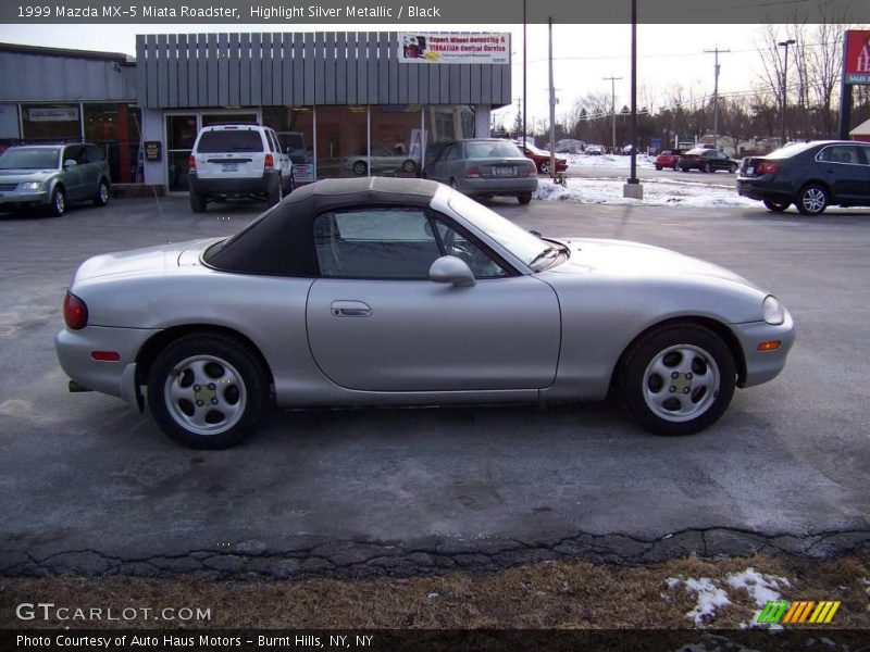 Highlight Silver Metallic / Black 1999 Mazda MX-5 Miata Roadster