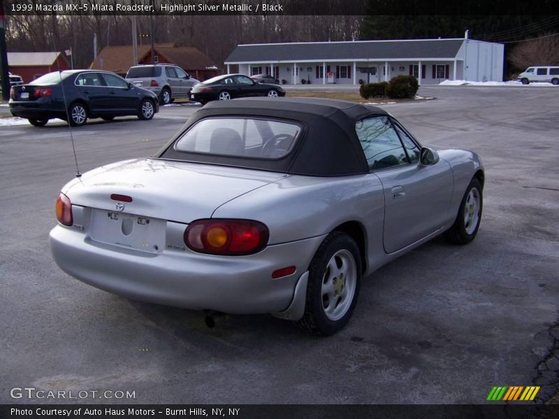 Highlight Silver Metallic / Black 1999 Mazda MX-5 Miata Roadster