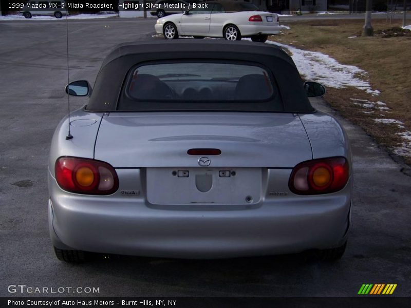 Highlight Silver Metallic / Black 1999 Mazda MX-5 Miata Roadster