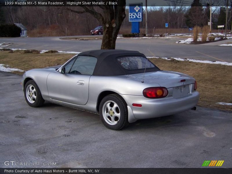 Highlight Silver Metallic / Black 1999 Mazda MX-5 Miata Roadster