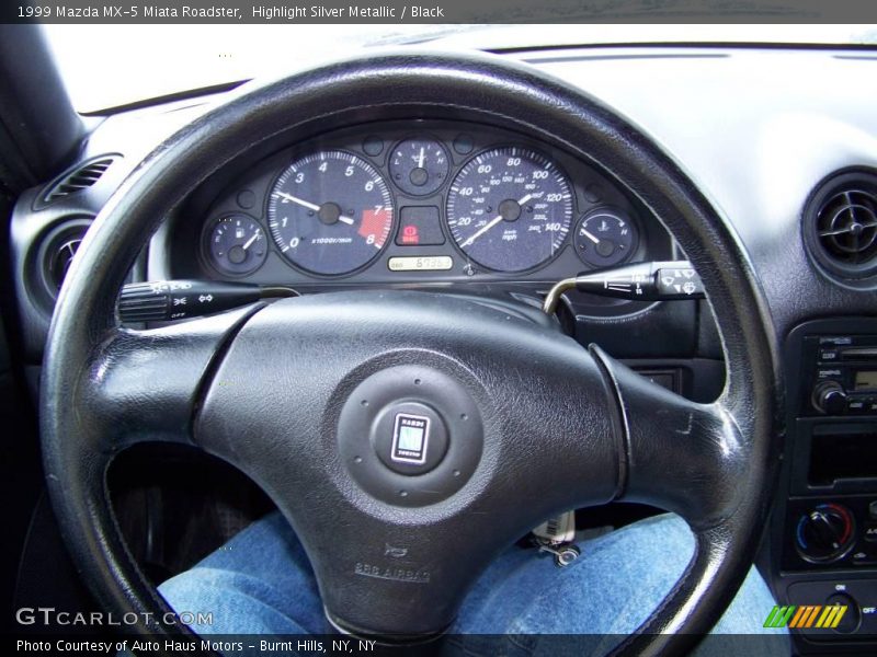 Highlight Silver Metallic / Black 1999 Mazda MX-5 Miata Roadster