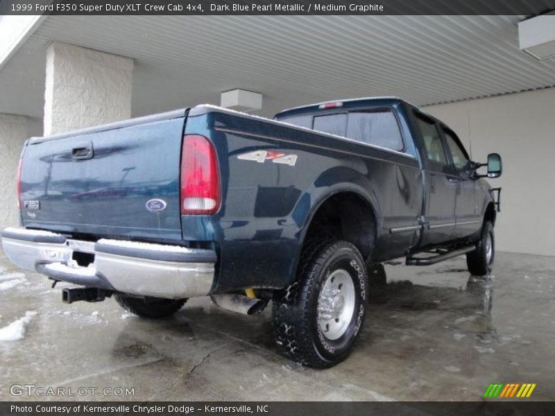 Dark Blue Pearl Metallic / Medium Graphite 1999 Ford F350 Super Duty XLT Crew Cab 4x4
