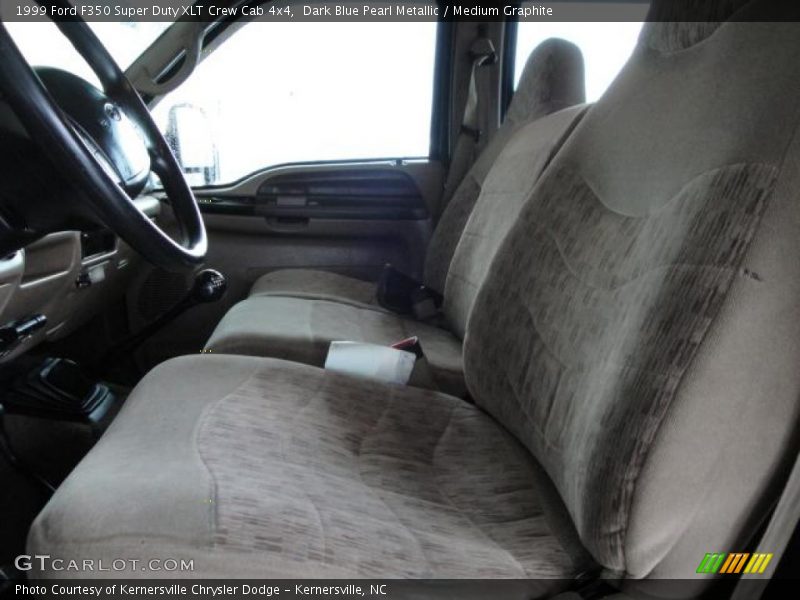 Dark Blue Pearl Metallic / Medium Graphite 1999 Ford F350 Super Duty XLT Crew Cab 4x4