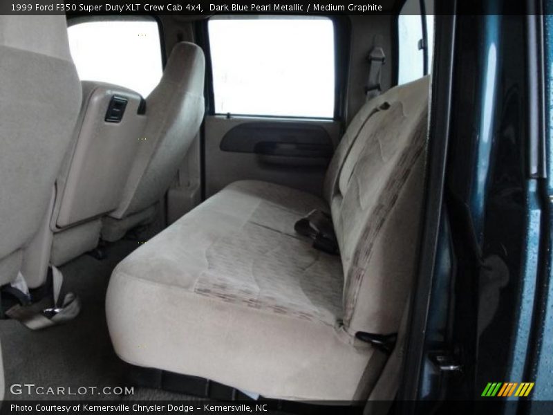 Dark Blue Pearl Metallic / Medium Graphite 1999 Ford F350 Super Duty XLT Crew Cab 4x4