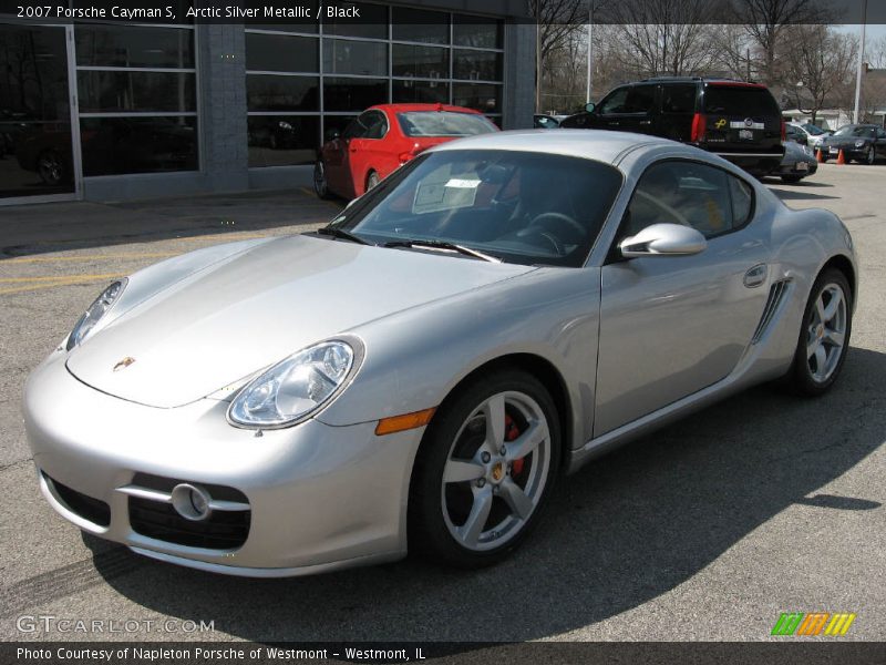 Arctic Silver Metallic / Black 2007 Porsche Cayman S