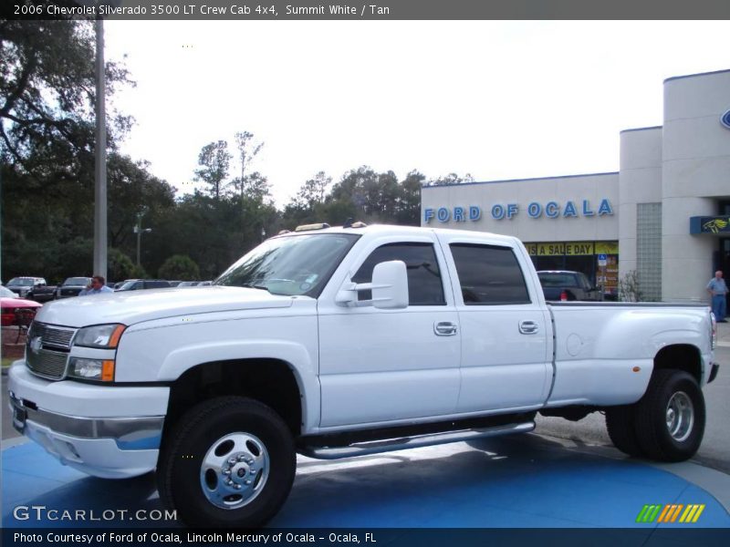 Summit White / Tan 2006 Chevrolet Silverado 3500 LT Crew Cab 4x4