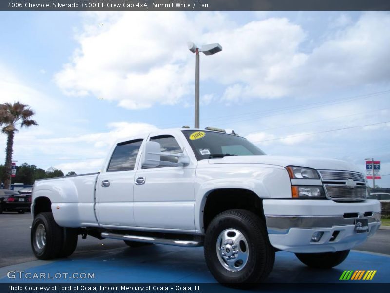 Summit White / Tan 2006 Chevrolet Silverado 3500 LT Crew Cab 4x4