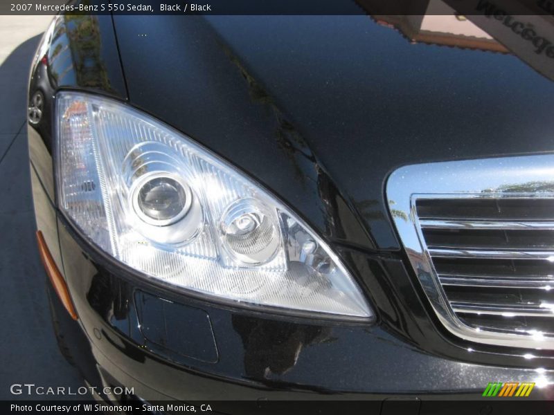 Black / Black 2007 Mercedes-Benz S 550 Sedan
