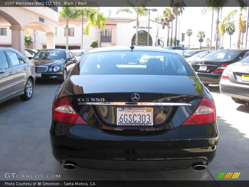 Black / Black 2007 Mercedes-Benz CLS 550