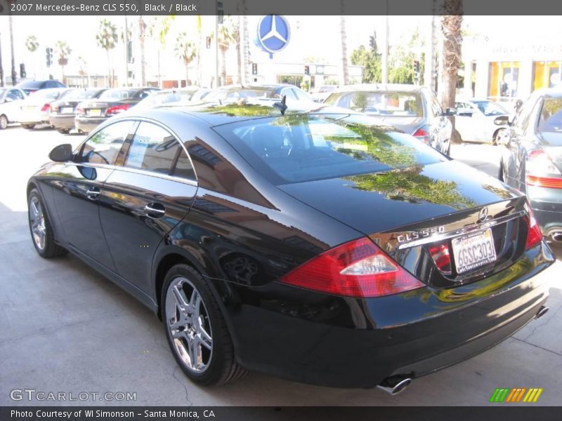 Black / Black 2007 Mercedes-Benz CLS 550
