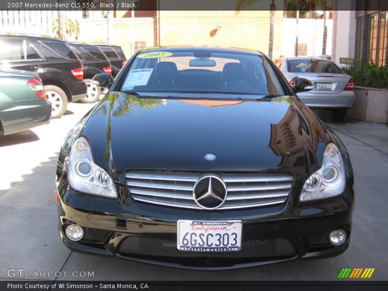 Black / Black 2007 Mercedes-Benz CLS 550