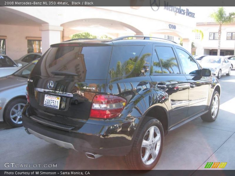 Black / Black 2008 Mercedes-Benz ML 350 4Matic