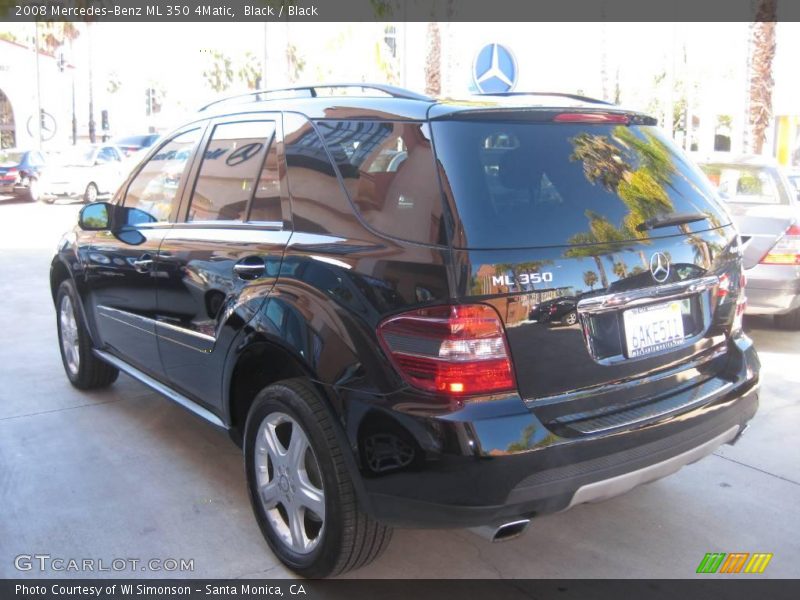 Black / Black 2008 Mercedes-Benz ML 350 4Matic