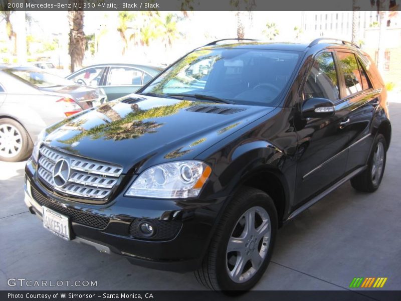 Black / Black 2008 Mercedes-Benz ML 350 4Matic