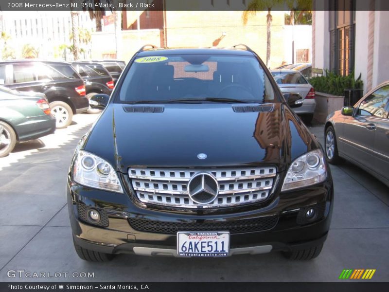 Black / Black 2008 Mercedes-Benz ML 350 4Matic