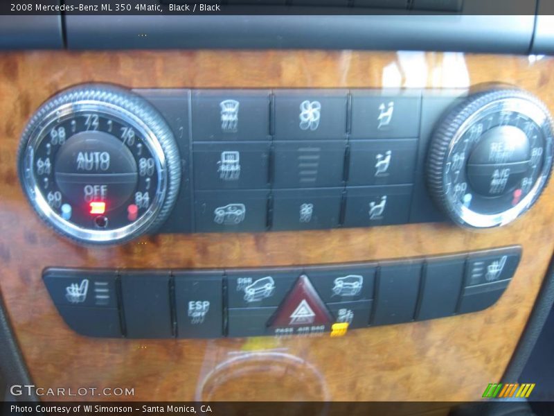 Black / Black 2008 Mercedes-Benz ML 350 4Matic