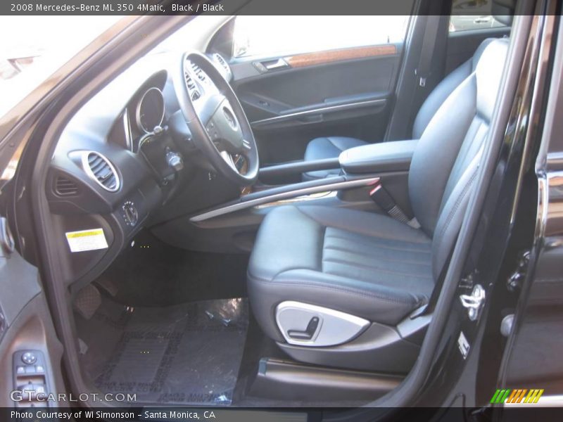 Black / Black 2008 Mercedes-Benz ML 350 4Matic