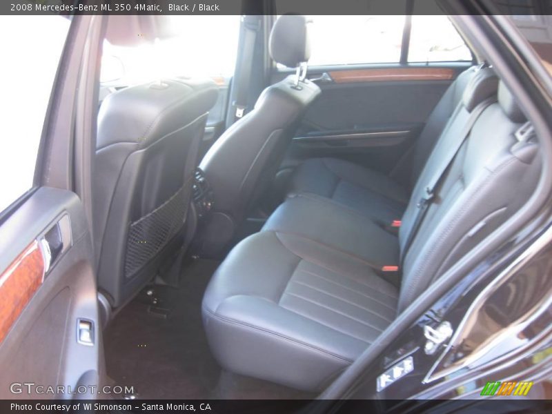 Black / Black 2008 Mercedes-Benz ML 350 4Matic