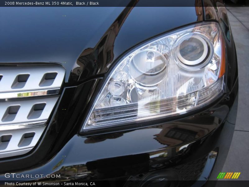 Black / Black 2008 Mercedes-Benz ML 350 4Matic