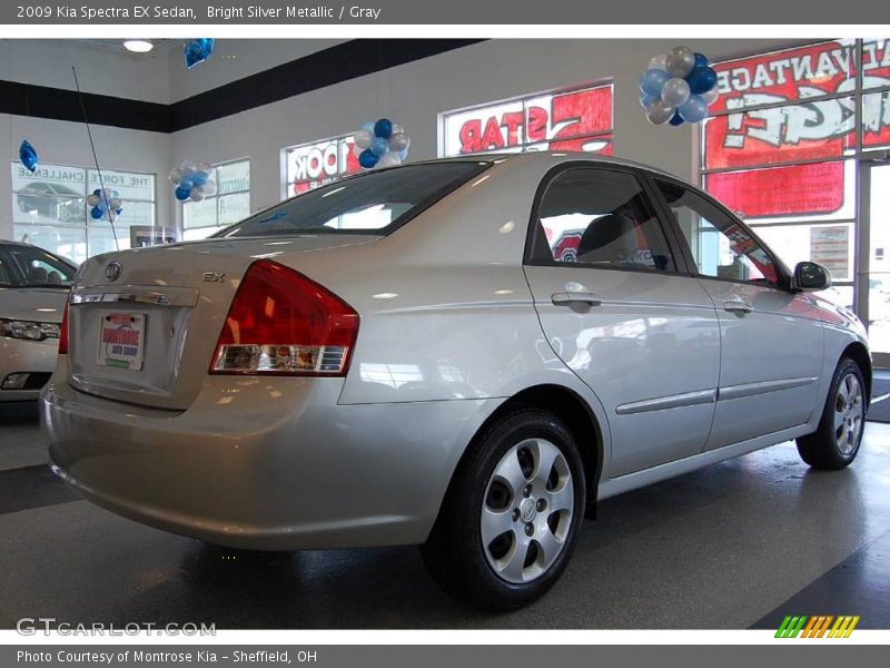 Bright Silver Metallic / Gray 2009 Kia Spectra EX Sedan