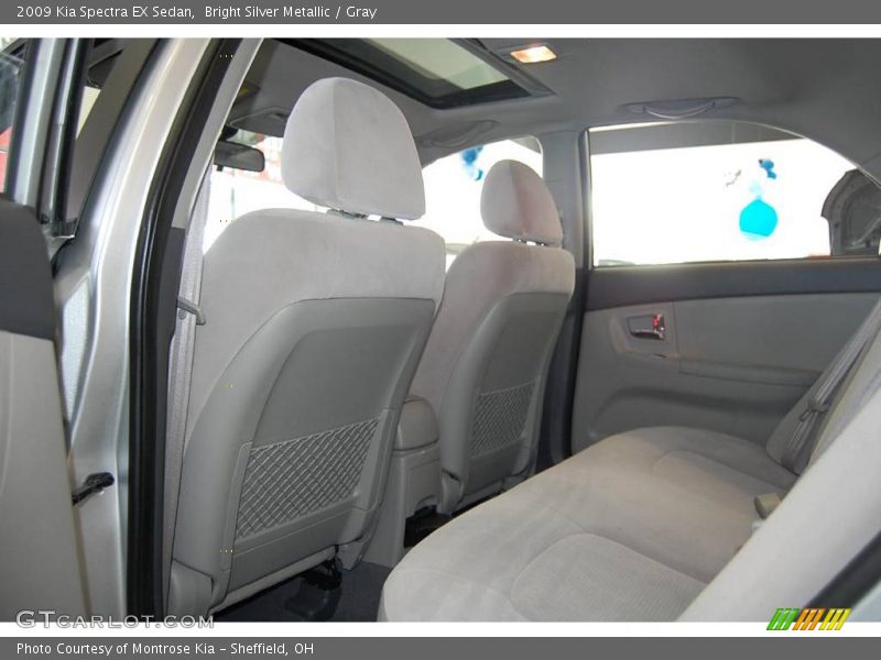 Bright Silver Metallic / Gray 2009 Kia Spectra EX Sedan