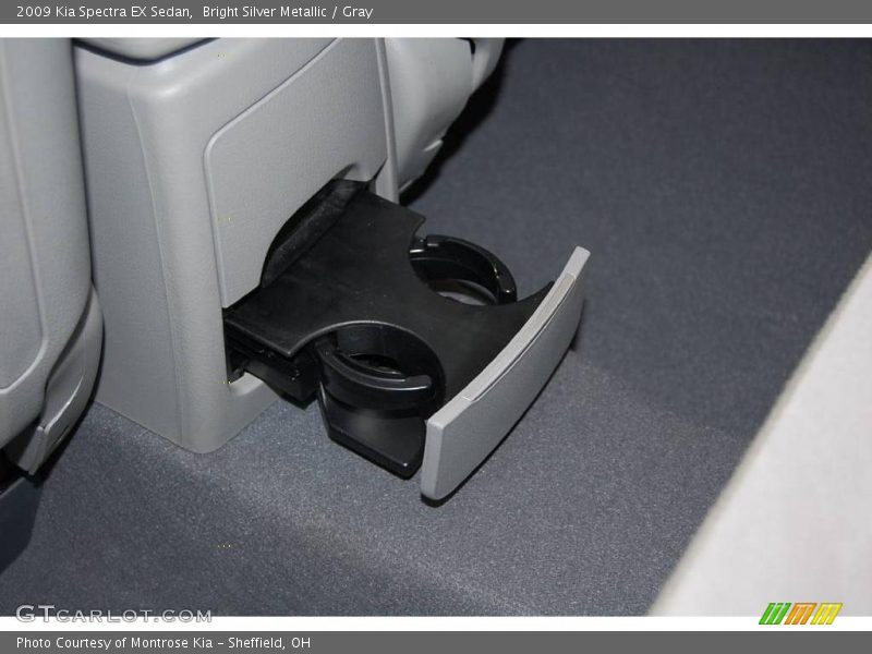 Bright Silver Metallic / Gray 2009 Kia Spectra EX Sedan