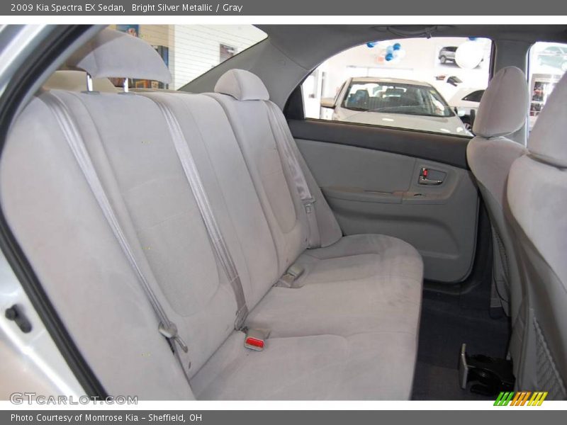Bright Silver Metallic / Gray 2009 Kia Spectra EX Sedan