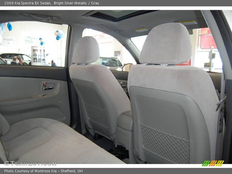 Bright Silver Metallic / Gray 2009 Kia Spectra EX Sedan