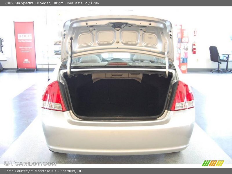 Bright Silver Metallic / Gray 2009 Kia Spectra EX Sedan