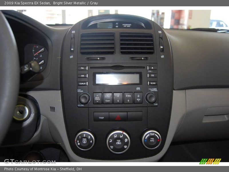 Bright Silver Metallic / Gray 2009 Kia Spectra EX Sedan