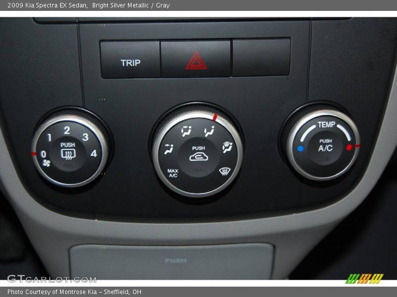 Bright Silver Metallic / Gray 2009 Kia Spectra EX Sedan