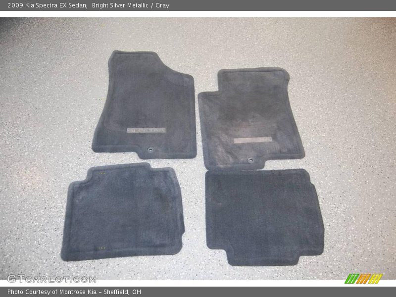 Bright Silver Metallic / Gray 2009 Kia Spectra EX Sedan