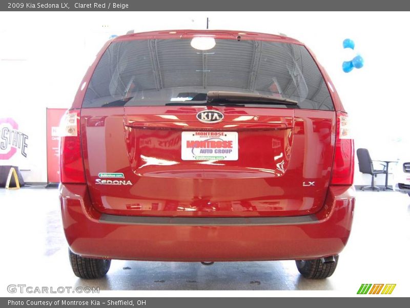 Claret Red / Beige 2009 Kia Sedona LX