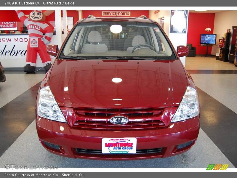 Claret Red / Beige 2009 Kia Sedona LX