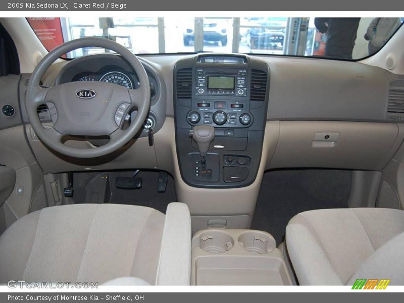 Claret Red / Beige 2009 Kia Sedona LX